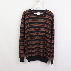 New Germani Mens Medium Striped Crewneck Sweater